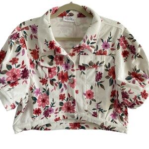Emily Wonder Floral Women's Jacket Corduroy